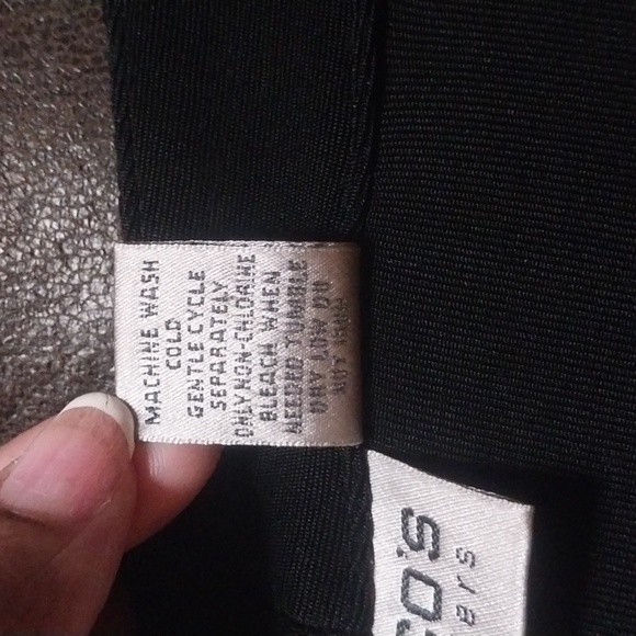 Chico's Travelers Black Open Front Slinky Knit Cardigan Capsule Stretch Size 3 - Picture 9 of 10